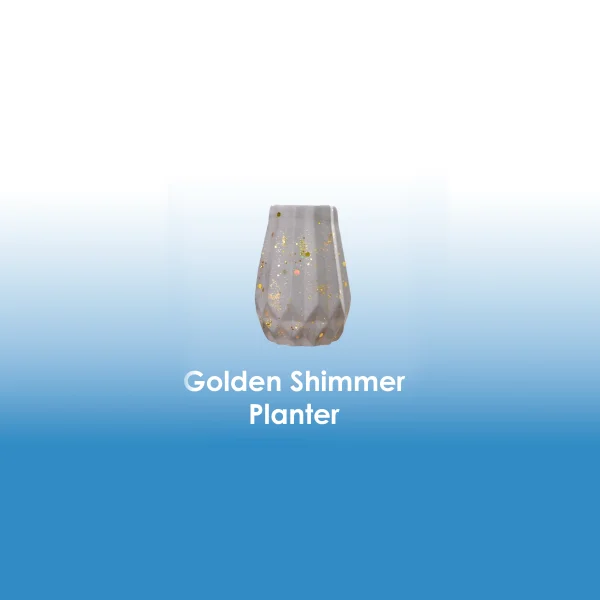 Golden Shimmer Planter/Pen Holder