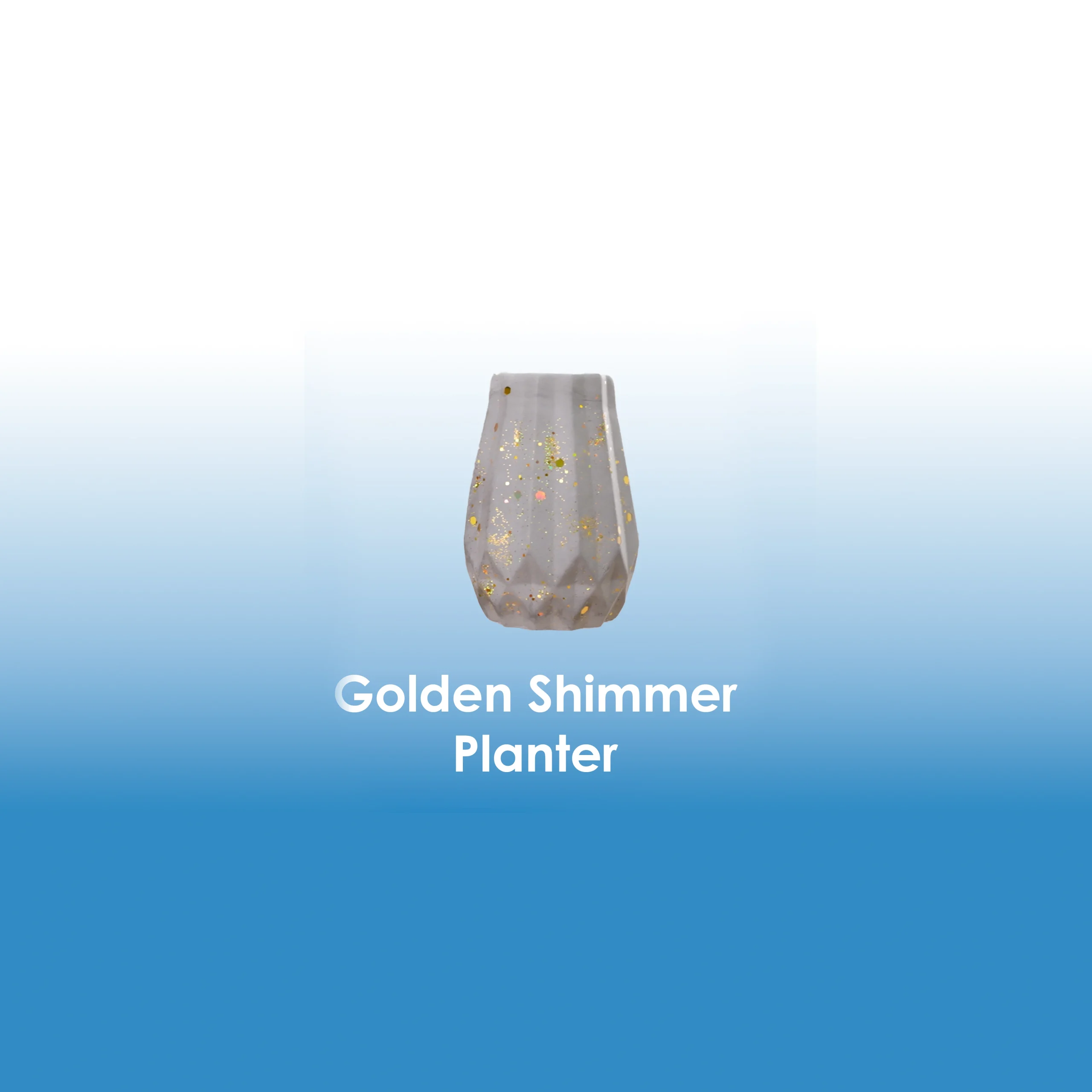 Golden Shimmer Planter/Pen Holder